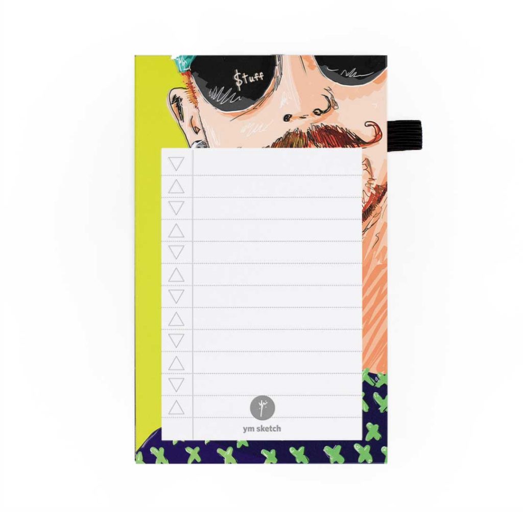 mini magnetic notepad to do list tear paper that says stuff with awesome illustration of tom