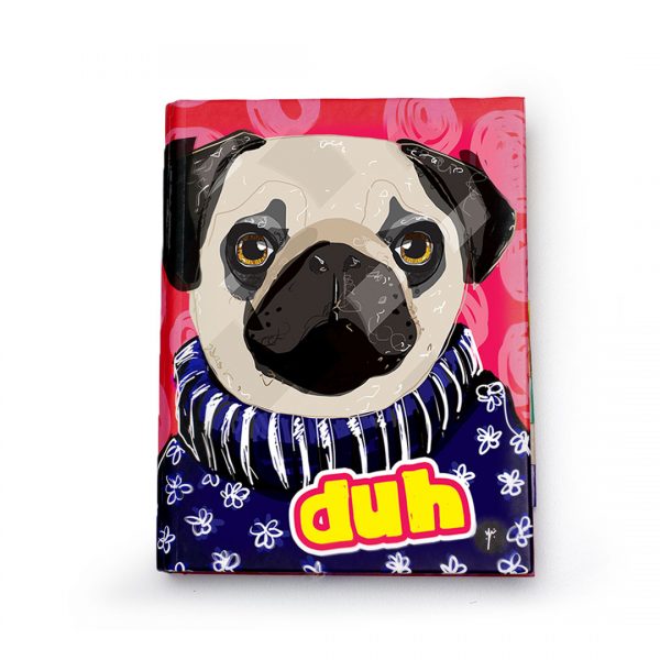 Binder planner any year-pug front