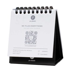 2025 Black Mini Desk Calendar 10