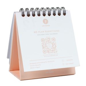 2025 Pink Mini Desk Calendar 1