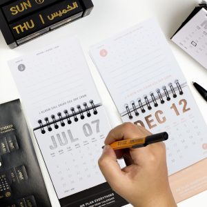 2025 Pink Mini Desk Calendar 6